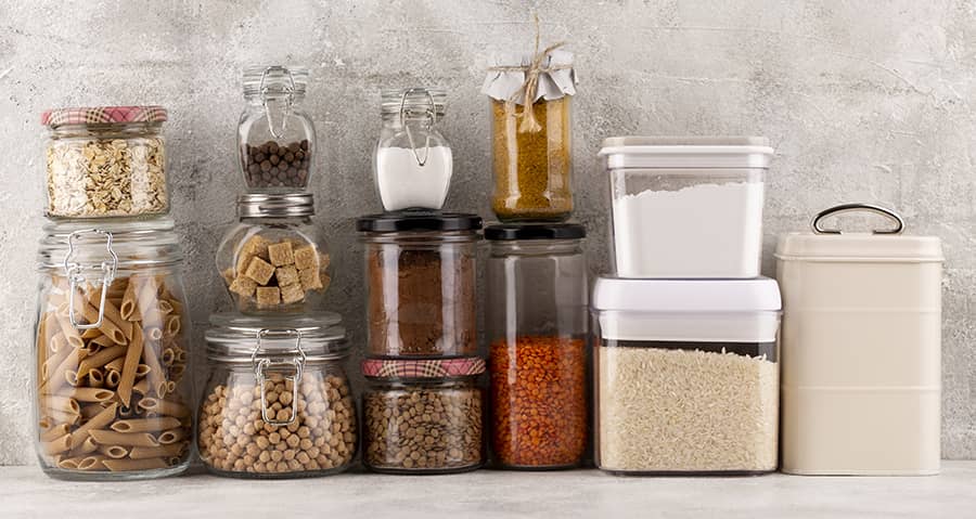 almacenamiento de comida